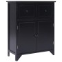 Black paulownia wood auxiliary cabinet 60x30x75 cm by vidaXL, Sideboards - Ref: Foro24-284105, Price: 132,64 €, Discount: %