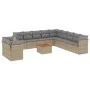 Gartensofa-Set mit beigem Kissenmix, 12 Stück PE-Rattan von , Gartensets - Ref: Foro24-3256059, Preis: 818,71 €, Rabatt: %