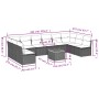 Gartensofa-Set mit beigem Kissenmix, 11-teilig aus PE-Rattan von , Gartensets - Ref: Foro24-3256129, Preis: 630,03 €, Rabatt: %