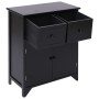 Black paulownia wood auxiliary cabinet 60x30x75 cm by vidaXL, Sideboards - Ref: Foro24-284105, Price: 132,64 €, Discount: %