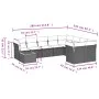 Garden sofa set with beige cushions 10 pieces synthetic rattan by , Garden sets - Ref: Foro24-3256157, Price: 628,85 €, Disco...