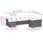 Gartensofa-Set mit beigen Kissen, 10-teilig, synthetisches Rattan von , Gartensets - Ref: Foro24-3256157, Preis: 640,47 €, Ra...