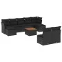 Garden sofa set 10 pieces with black synthetic rattan cushions by , Garden sets - Ref: Foro24-3256188, Price: 573,27 €, Disco...