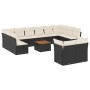 Set de sofás de jardín y cojines 13 pzas ratán sintético negro de , Conjuntos de jardín - Ref: Foro24-3256245, Precio: 787,12...