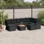 Garden sofa set 10 pieces with black synthetic rattan cushions by , Garden sets - Ref: Foro24-3256293, Price: 588,63 €, Disco...