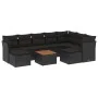 Garden sofa set 10 pieces with black synthetic rattan cushions by , Garden sets - Ref: Foro24-3256293, Price: 588,63 €, Disco...