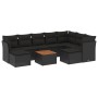 Set de sofás de jardín 10 pzas cojines ratán sintético negro de , Conjuntos de jardín - Ref: Foro24-3256293, Precio: 617,89 €...