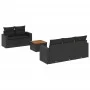6-piece garden sofa set and black synthetic rattan cushions by , Garden sets - Ref: Foro24-3256335, Price: 455,84 €, Discount: %