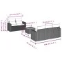6-piece garden furniture set and gray synthetic rattan cushions by , Garden sets - Ref: Foro24-3256340, Price: 405,74 €, Disc...
