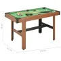 4 Fuß Billardtisch braun 122x61x76 cm von vidaXL, Billardtisch - Ref: Foro24-91948, Preis: 139,39 €, Rabatt: %