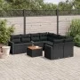 8-teiliges Gartensofa-Set und schwarze synthetische Rattankissen von , Gartensets - Ref: Foro24-3256377, Preis: 586,67 €, Rab...