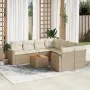 9-teiliges Gartensofa-Set mit beigen synthetischen Rattankissen von , Gartensets - Ref: Foro24-3256380, Preis: 616,98 €, Raba...