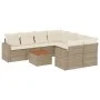 9-teiliges Gartensofa-Set mit beigen synthetischen Rattankissen von , Gartensets - Ref: Foro24-3256380, Preis: 616,98 €, Raba...