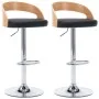 Küchenhocker 2 Stück Kunstleder und gebogenes Holz schwarz von vidaXL, Küchenhocker - Ref: Foro24-283148, Preis: 175,01 €, Ra...