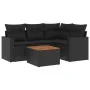 5-teiliges Gartenmöbel-Set und schwarze synthetische Rattankissen von , Gartensets - Ref: Foro24-3256433, Preis: 349,46 €, Ra...