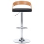 Küchenhocker 2 Stück Kunstleder und gebogenes Holz schwarz von vidaXL, Küchenhocker - Ref: Foro24-283148, Preis: 177,71 €, Ra...