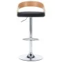 Taburetes de cocina 2 uds piel sintética y madera curvada negro de vidaXL, Taburetes de cocina - Ref: Foro24-283148, Precio: ...