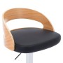 Küchenhocker 2 Stück Kunstleder und gebogenes Holz schwarz von vidaXL, Küchenhocker - Ref: Foro24-283148, Preis: 177,71 €, Ra...