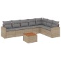 Garden sofa set with beige cushions mix 8 pieces PE rattan by , Garden sets - Ref: Foro24-3256486, Price: 517,78 €, Discount: %