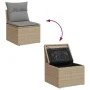 Garden sofa set with beige cushions mix 8 pieces PE rattan by , Garden sets - Ref: Foro24-3256486, Price: 517,76 €, Discount: %