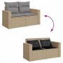 Garden sofa set with beige cushions mix 8 pieces PE rattan by , Garden sets - Ref: Foro24-3256486, Price: 517,78 €, Discount: %