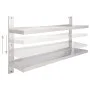 Floating wall shelf 2 levels stainless steel 150x30 cm by vidaXL, Shelves and shelves - Ref: Foro24-51049, Price: 142,96 €, D...
