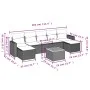 8-piece garden sofa set and black synthetic rattan cushions by , Garden sets - Ref: Foro24-3256581, Price: 429,34 €, Discount: %
