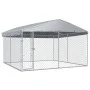 Outdoor kennel with roof 382x382x225 cm by vidaXL, Dog kennels and fences - Ref: Foro24-145029, Price: 474,60 €, Discount: %