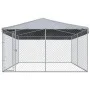 Perrera de exterior con techo 382x382x225 cm de vidaXL, Casetas y cercados para perros - Ref: Foro24-145029, Precio: 474,02 €...