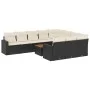 11-piece garden sofa set and black synthetic rattan cushions by , Garden sets - Ref: Foro24-3256630, Price: 625,68 €, Discoun...