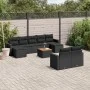 Garden sofa set 10 pieces with black synthetic rattan cushions by , Garden sets - Ref: Foro24-3256664, Price: 646,19 €, Disco...