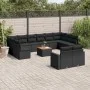 Gartensofa- und Kissenset 13-teilig aus schwarzem synthetischem Rattan von , Gartensets - Ref: Foro24-3256685, Preis: 823,42 ...