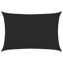 Toldo de vela HDPE negro 160 g/m² 4x5 m