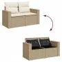 Garden sofa set with beige cushions 10 pieces synthetic rattan by , Garden sets - Ref: Foro24-3256737, Price: 663,62 €, Disco...