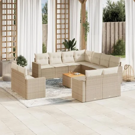 12-piece garden sofa set and brown synthetic rattan cushions by , Garden sets - Ref: Foro24-3256716, Price: 951,47 €, Discoun...
