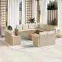 12-piece garden sofa set and brown synthetic rattan cushions by , Garden sets - Ref: Foro24-3256716, Price: 951,47 €, Discoun...