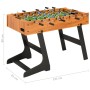 Futbolín plegable marrón claro 121x61x80 cm de vidaXL, Mesas de futbolín - Ref: Foro24-91941, Precio: 168,29 €