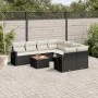8-piece garden sofa set and black synthetic rattan cushions by , Garden sets - Ref: Foro24-3256819, Price: 536,82 €, Discount: %