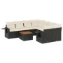 8-piece garden sofa set and black synthetic rattan cushions by , Garden sets - Ref: Foro24-3256819, Price: 536,82 €, Discount: %