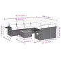 8-piece garden sofa set and black synthetic rattan cushions by , Garden sets - Ref: Foro24-3256819, Price: 536,82 €, Discount: %