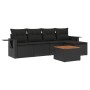 6-piece garden sofa set and black synthetic rattan cushions by , Garden sets - Ref: Foro24-3256867, Price: 392,94 €, Discount: %