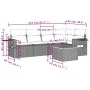 Gartensofa-Set mit Kissen, 6-teilig, beiges synthetisches Rattan von , Gartensets - Ref: Foro24-3256884, Preis: 442,41 €, Rab...