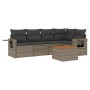 6-teiliges Gartenmöbel-Set und graue synthetische Rattankissen von , Gartensets - Ref: Foro24-3256886, Preis: 382,08 €, Rabat...