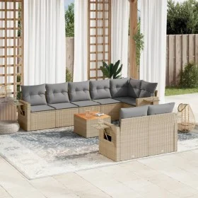 Garden sofa set with beige cushions mix 9 pieces PE rattan by , Garden sets - Ref: Foro24-3256983, Price: 639,58 €, Discount: %