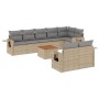 Garden sofa set with beige cushions mix 9 pieces PE rattan by , Garden sets - Ref: Foro24-3256983, Price: 638,81 €, Discount: %