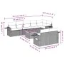 Gartensofa-Set mit beigem Kissenmix, 9-teilig aus PE-Rattan von , Gartensets - Ref: Foro24-3256983, Preis: 638,66 €, Rabatt: %