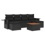 7-piece garden dining set and black synthetic rattan cushions by , Garden sets - Ref: Foro24-3257014, Price: 450,99 €, Discou...