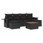 7-teiliges Garten-Essset und schwarze Kissen aus synthetischem Rattan von , Gartensets - Ref: Foro24-3257014, Preis: 442,51 €...