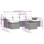 7-piece garden dining set and black synthetic rattan cushions by , Garden sets - Ref: Foro24-3257014, Price: 450,99 €, Discou...