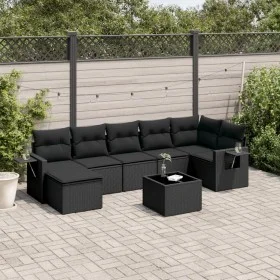 8-piece garden sofa set and black synthetic rattan cushions by , Garden sets - Ref: Foro24-3252822, Price: 520,83 €, Discount: %